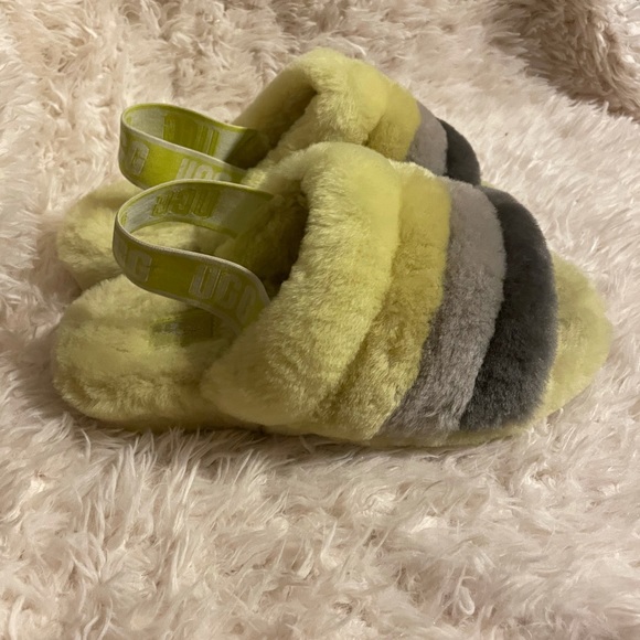 Ugg Fluff Yeah Genuine Shearling Slingback Sandal - Picture 2 of 7